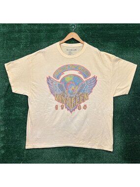 Van Halen 1984 UO yellow Oversized T-Shirt Size L/XL